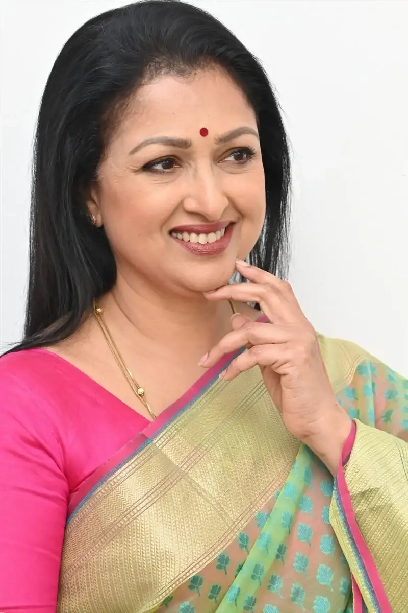 Indian Actress Gautami Tadimalla at Anni Manchi Sakunamule Movie Interview